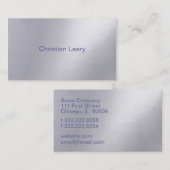 Carte De Visite Métal (Devant / Derrière)