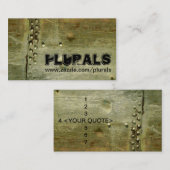 CARTE DE VISITE MÉTAL 1 (Devant / Derrière)