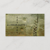 CARTE DE VISITE MÉTAL 1 (Dos)