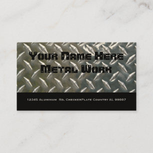 Carte De Visite Métal à deux côtés en aluminium pour mécaniqu