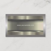 Carte De Visite Métal à la frontière métallique (Dos)