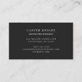 Carte De Visite Métal à rendement industriel (Dos)