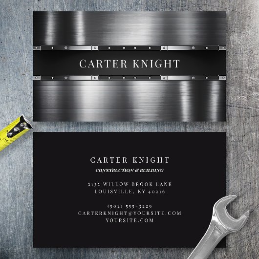 Carte De Visite Métal à rendement industriel