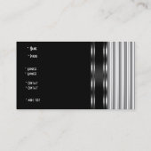 Carte de visite Métal Argent Noir Blanc (Dos)