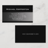 Carte De Visite Metal Automotive Professional Cool simple (Devant / Derrière)