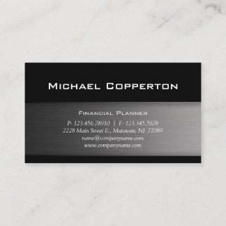 Carte De Visite Metal Automotive Professional Cool simple