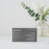 Carte De Visite Métal balayé (Debout devant)