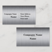 Carte De Visite Métal balayé (Devant / Derrière)