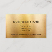 Carte De Visite Métal balayé moderne élégant professionnel (Dos)