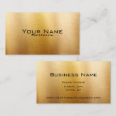 Carte De Visite Métal balayé moderne élégant professionnel (Devant / Derrière)