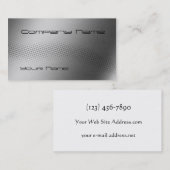 Carte De Visite Métal balayé par vague de techno (Devant / Derrière)