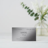 Carte De Visite Métal balayé personnalisé (Debout devant)