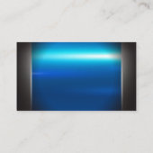 Carte De Visite Métal bleu argenté | Logo de réparation automatiqu (Dos)