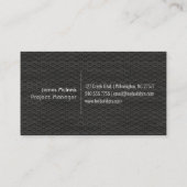 Carte De Visite Métal/Bois perforé (Dos)