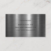Carte De Visite métal brillant (Dos)