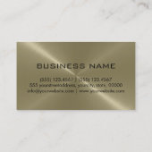 Carte De Visite Métal bronzage d'acier inoxydable (Dos)