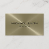 Carte De Visite Métal bronzage d'acier inoxydable (Devant)