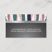 Carte De Visite Métal brossé | Artistique brossé (Dos)