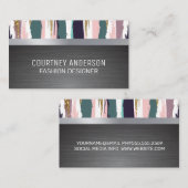 Carte De Visite Métal brossé | Artistique brossé (Devant / Derrière)