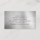 Carte De Visite Métal brossé pour ordinateur portable (Dos)