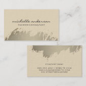 Carte De Visite Métal contemporain brossé (Devant / Derrière)