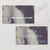 Carte De Visite Métal corrodé rouillé, texture personnalisée (Devant / Derrière)