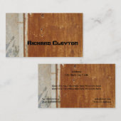 Carte De Visite Métal corrodé rouillé, texture personnalisée (Devant / Derrière)