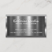 Carte De Visite Métal coupant | Étincelles (Dos)