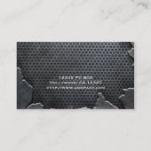 Carte De Visite Métal criqué (Dos)