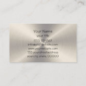 Carte De Visite Métal d'acier inoxydable (Dos)