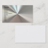 Carte De Visite Metal d'artistic silver (Devant / Derrière)