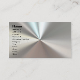 Carte De Visite Metal d'artistic silver