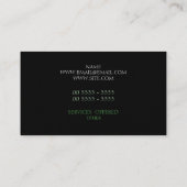 Carte De Visite Métal de grille (Dos)