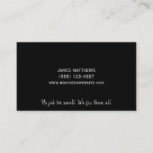 Carte De Visite Métal de service de réparation d'entretien manuel (Dos)