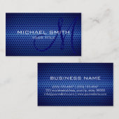 Carte De Visite Métal de trou en acier inoxydable (Devant / Derrière)