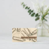 Carte De Visite Métal Détection Relique Chasseur Blocage Blocage (Debout devant)