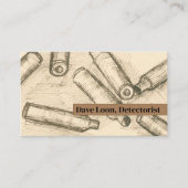 Carte De Visite Métal Détection Relique Chasseur Blocage Blocage (Devant)