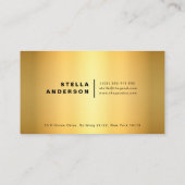 Carte De Visite Métal d'or (Dos)