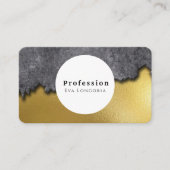 Carte De Visite Métal doré (Devant)