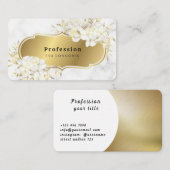 Carte De Visite Métal doré (Devant / Derrière)