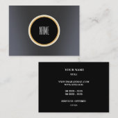 Carte De Visite Métal élégant (Devant / Derrière)