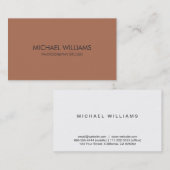 Carte De Visite Métal élégant simple brillant professionnel tue (Devant / Derrière)