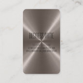 Carte De Visite Métal en acier de bronze (Dos)