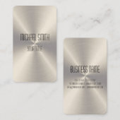 Carte De Visite Métal en acier frais (Devant / Derrière)