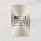 Carte De Visite Métal en acier frais (Dos)