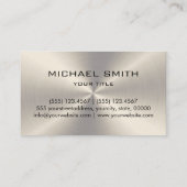 Carte De Visite Métal en acier inoxydable (Dos)