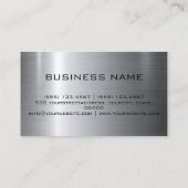 Carte De Visite Métal en acier inoxydable (Dos)