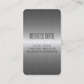 Carte De Visite Métal en acier inoxydable (Dos)