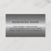 Carte De Visite Métal en acier inoxydable (Dos)