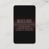 Carte De Visite Métal en acier inoxydable Brown foncé (Dos)